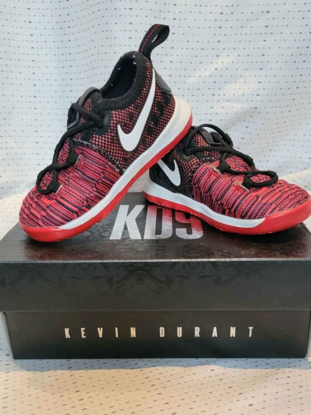 Nike KD9 Infant "University Red" Sneakers 5C